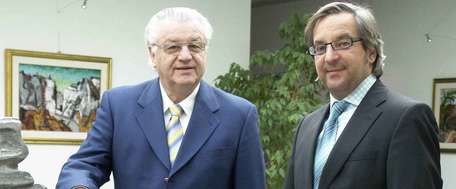 I fondatori dell'azienda perma-trade: Hans e Michael Sautter